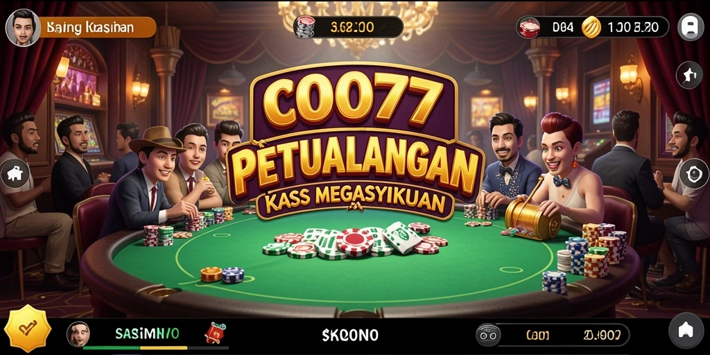 Tampilan menarik dari permainan kasino C0077 yang menyenangkan.