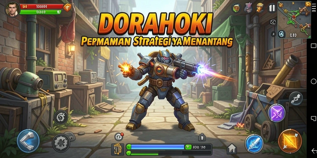 Screenshot menampilkan aksi strategi di DORAHOKI yang mengasyikkan.
