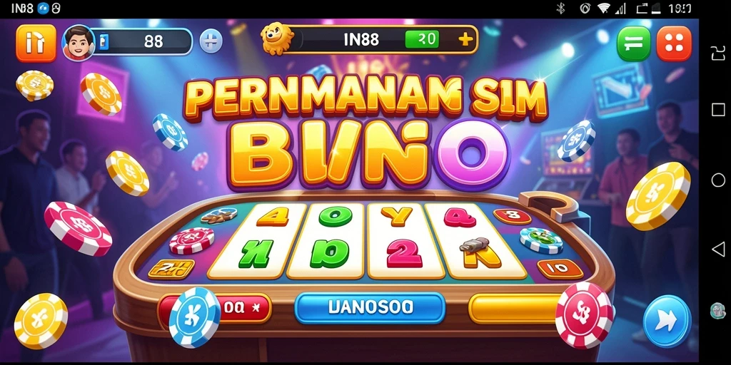 Screenshot gameplay IN88 menampilkan suasana Bingo yang seru.