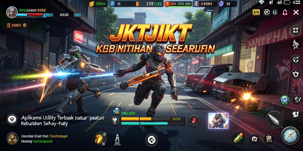Tampilan antarmuka JKTJKT yang sederhana dan efektif untuk utilitas.