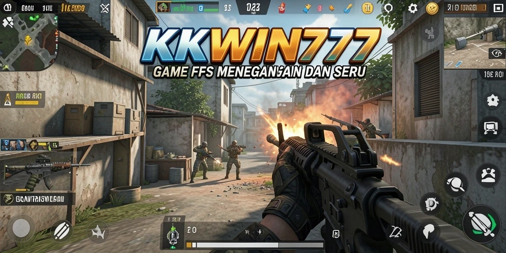 Tampilan gameplay menakjubkan di KKWIN777 dengan aksi FPS yang seru.