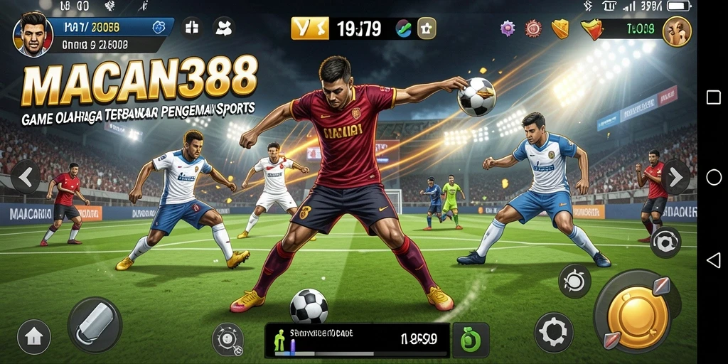 Screenshot gameplay <strong>MACAN388</strong> yang menunjukkan aksi seru dalam olahraga.
