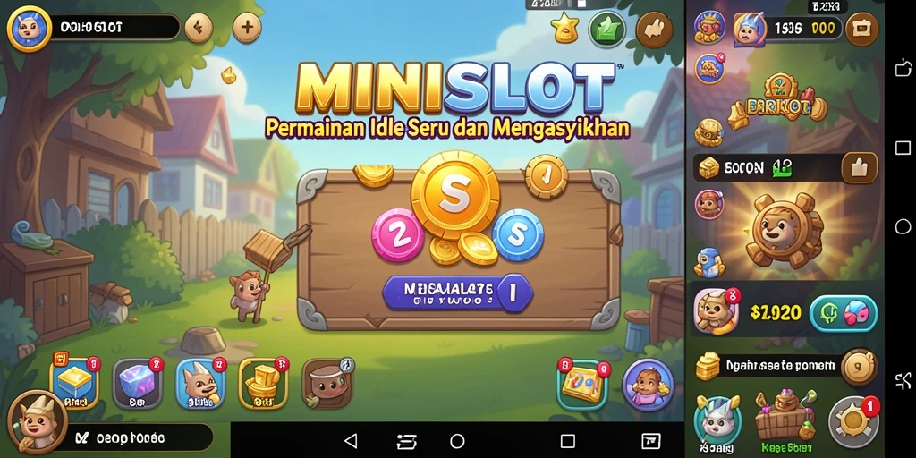 Tampilan gameplay seru MINISLOT yang mudah dipahami.