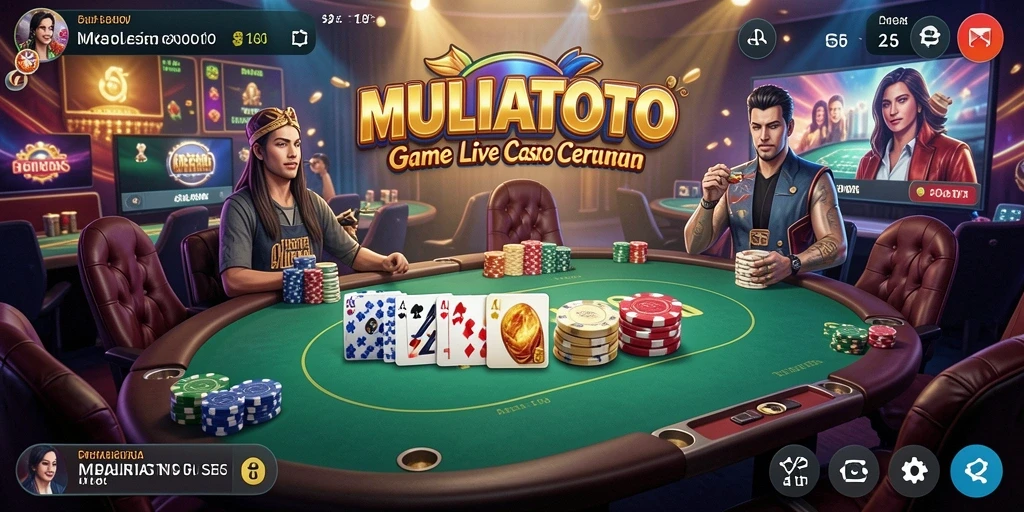 Tampilan gameplay Live Casino di MULIATOTO yang menarik dan interaktif.