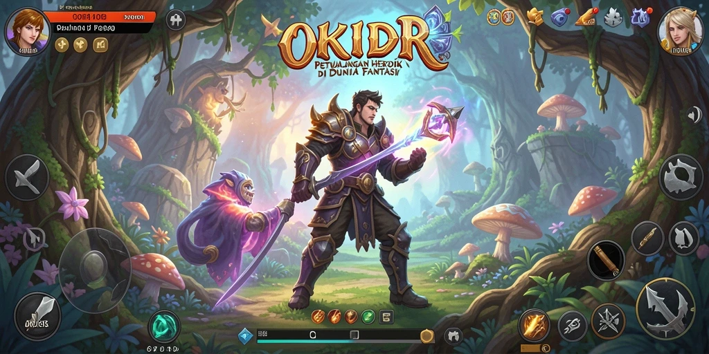 Gameplay seru di dunia fantasi OKIDR.