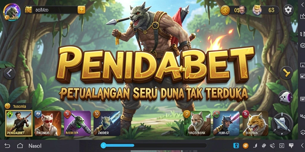 Screenshot utama PENIDABET menampilkan pemain menjelajahi dunia yang rimbun dan penuh tantangan.