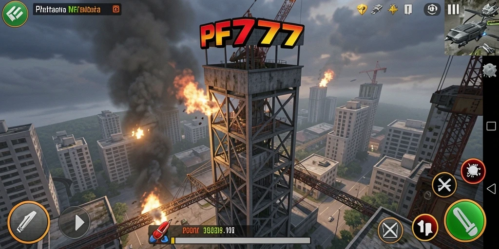 Tampilan permainan PF777 yang seru dan menegangkan dalam pertahanan menara.