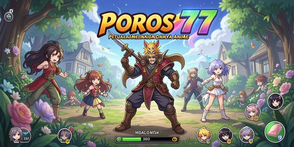 Visual memukau dari karakter dan pertarungan dalam POROS77.