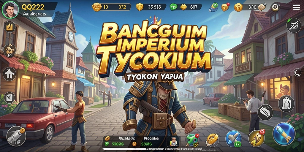 Tampilan gameplay <strong>QQ222</strong> yang menarik dengan elemen Tycoon.