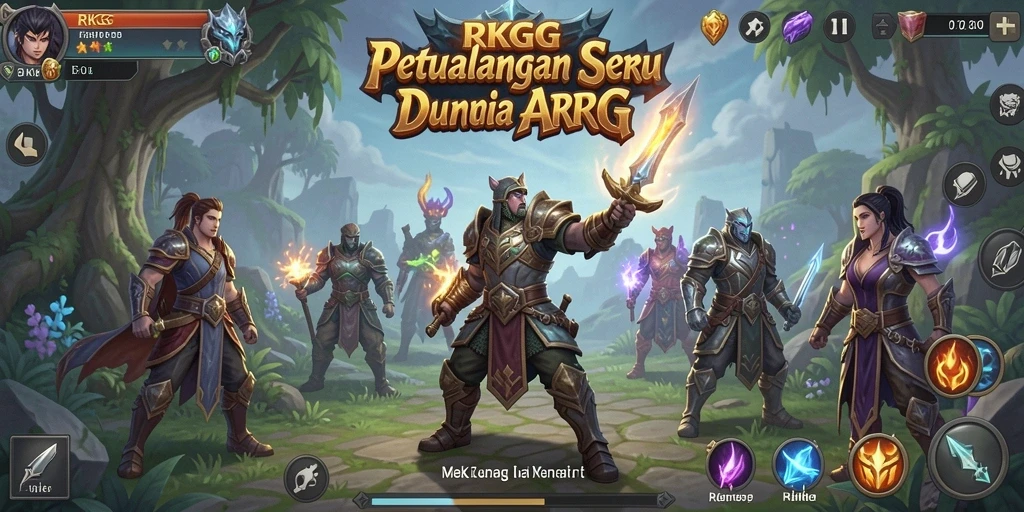 Tampilan gameplay seru dan mendebarkan dalam RKGG.