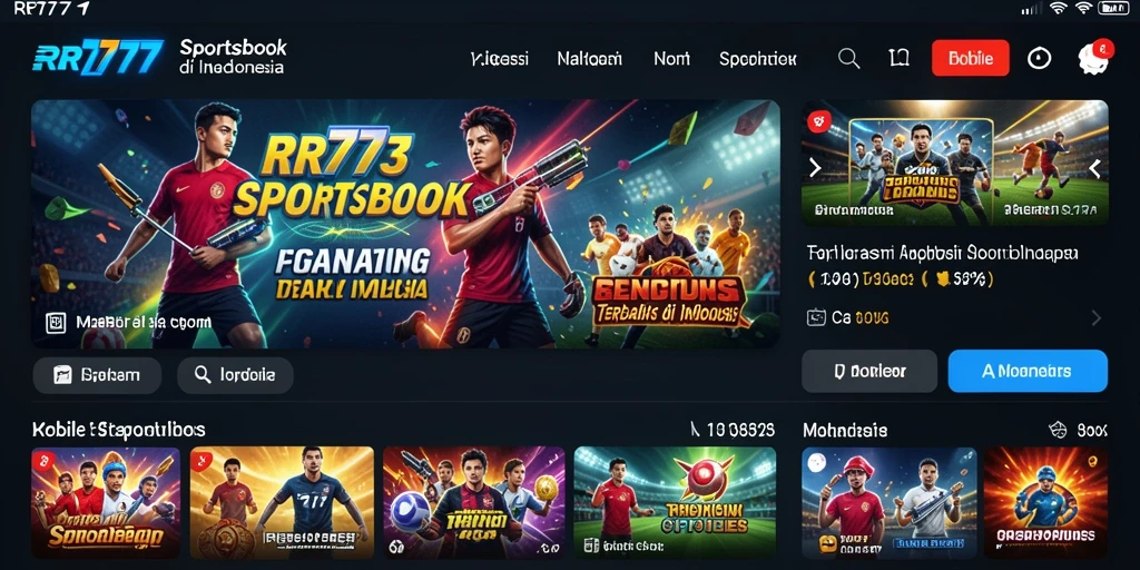 Tampilan gameplay RR777 yang mendebarkan saat bertaruh pada olahraga.