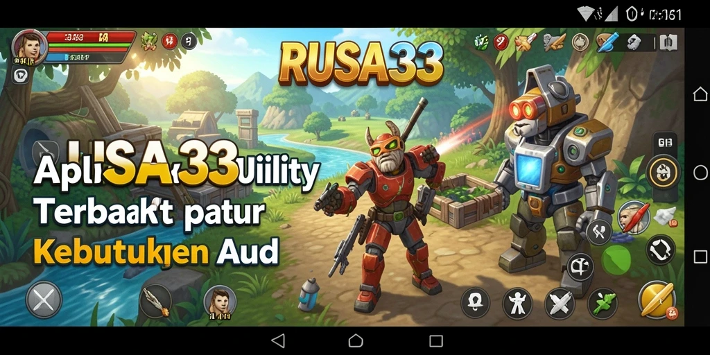 Tampilan utama RUSA33 dengan berbagai fitur utility yang menarik.