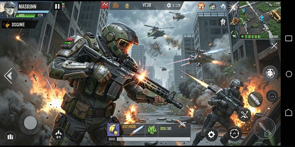 Gameplay VT38 yang menegangkan dalam pertempuran FPS.