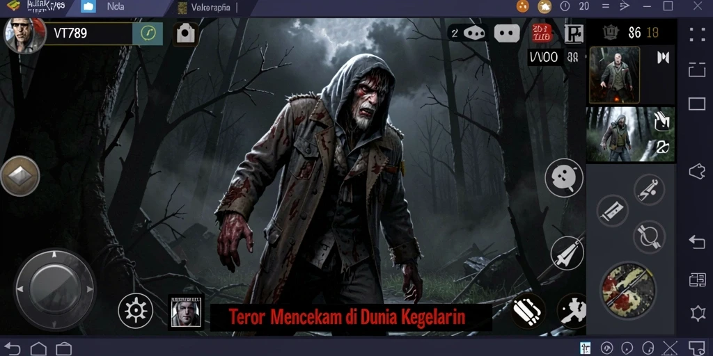 Tampilan gameplay yang menegangkan dan penuh ketegangan.