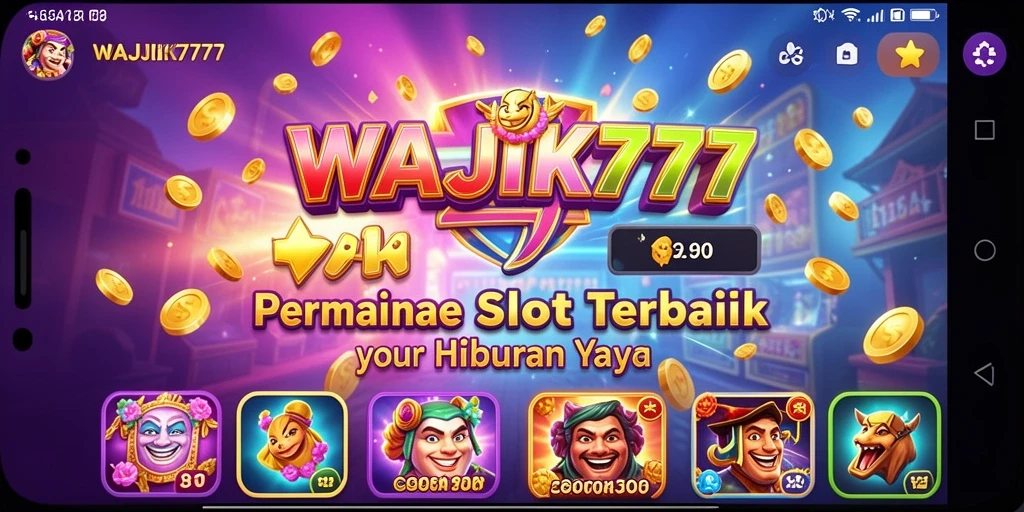 Tampilan gameplay seru dari WAJIK777 yang penuh warna.