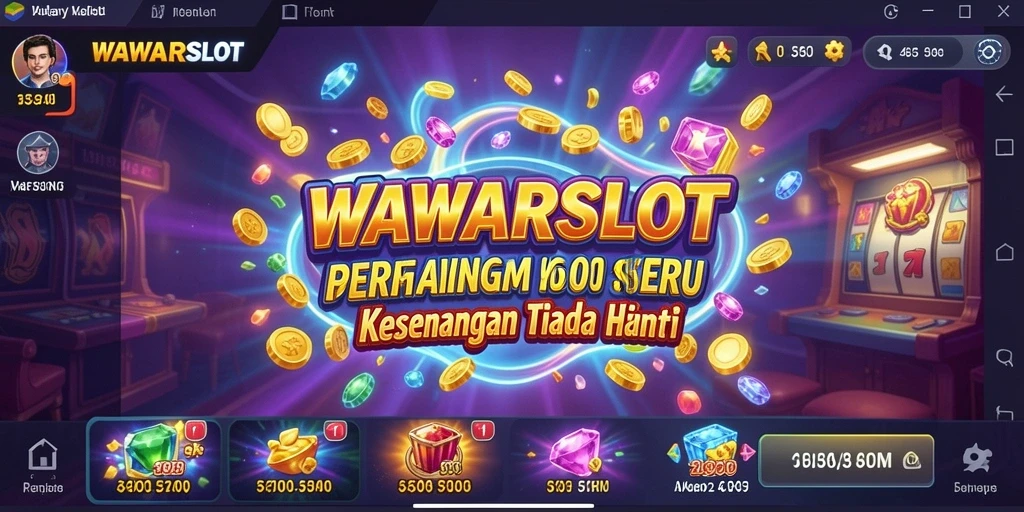 Screenshot utama WAWARSLOT menampilkan gameplay slot yang mengasyikkan dengan grafis yang memukau.