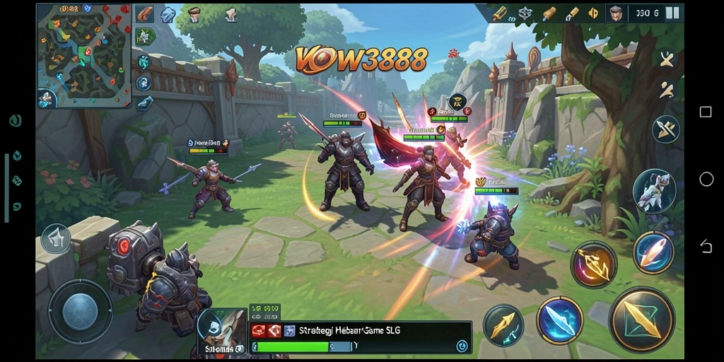 Tampilan mengesankan dari gameplay strategis WOW388.